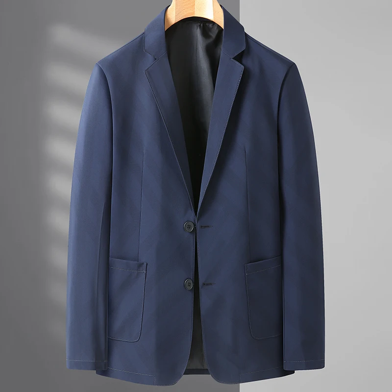 Boutique 7Xl Plus Size Blazer Stile Italiano Elegante Moda Casual Semplice Business Elite Work Party Slim Gentleman Blazer
