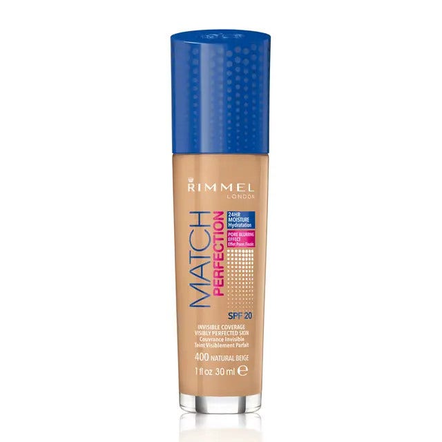 Rimmel Fondotinta Match Perfection 400 Natural Beige 30ml