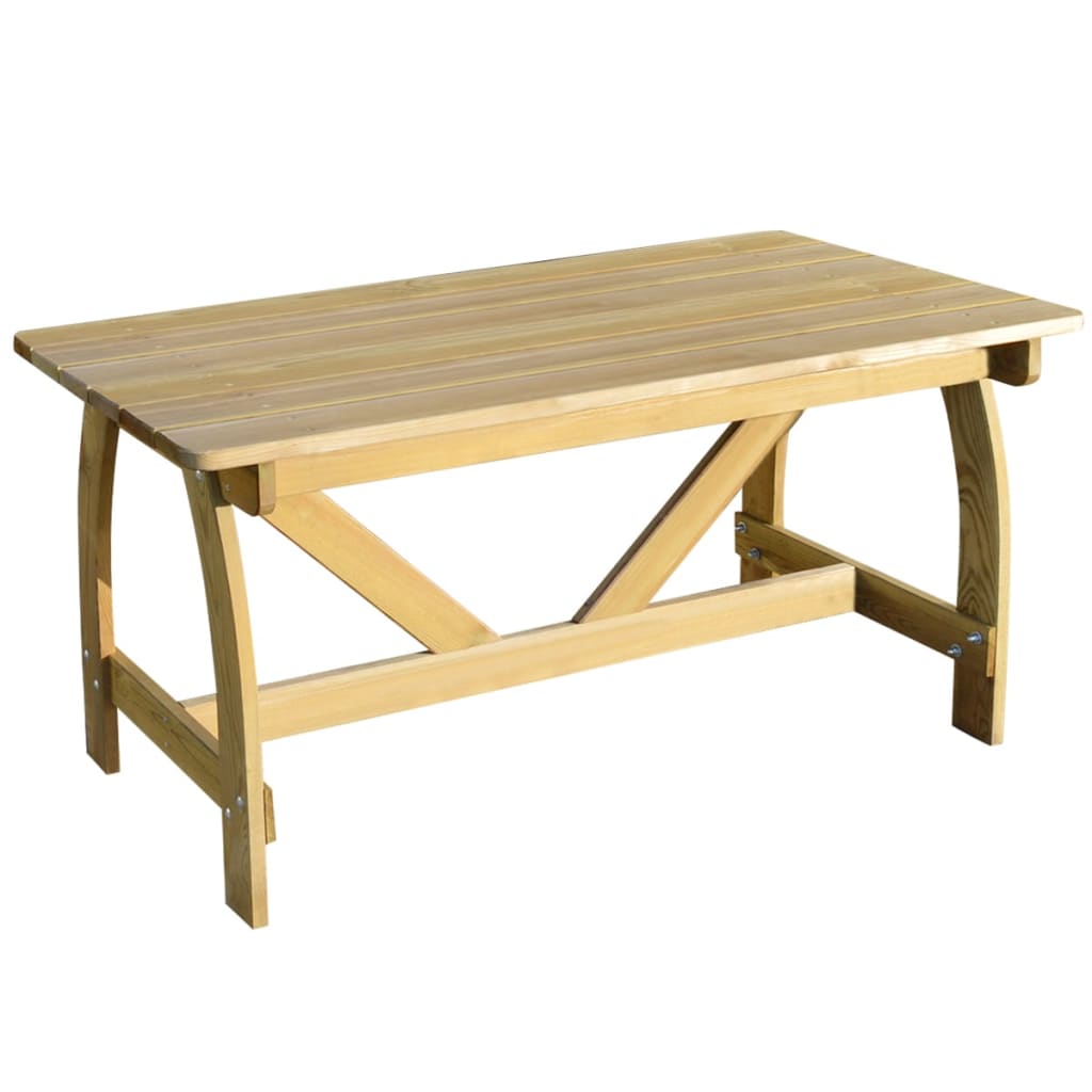 vidaXL Tavolo da Giardino 150x74x75 cm in Legno di Pino Impregnato