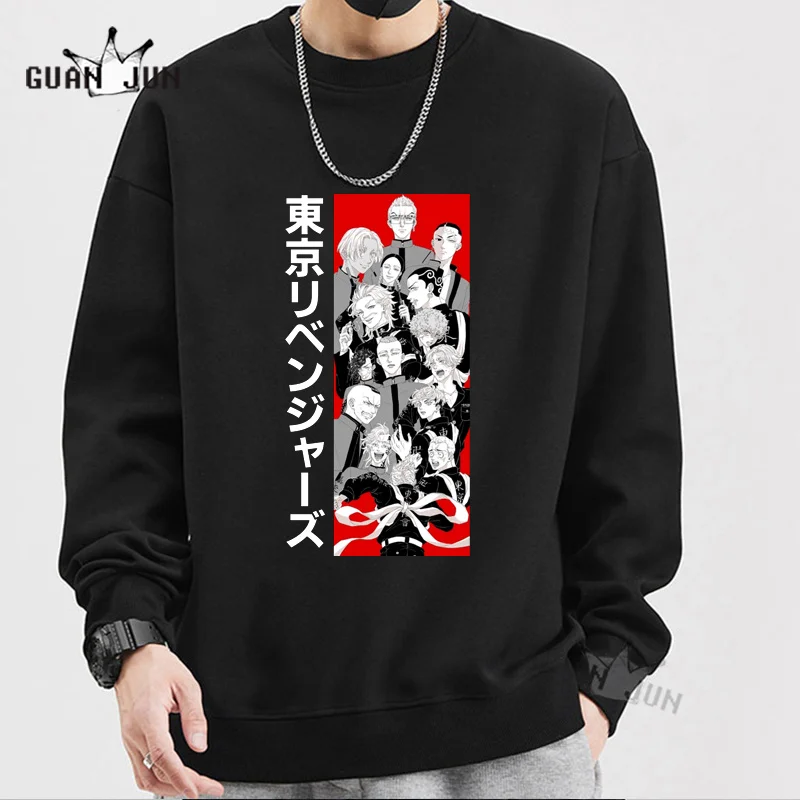 Anime Tokyo Revengers Manga Hoodies Hip Hop Sweatshirts Harajuku Long Sleeve Pullover Loose Print Streetwear For Men And Women