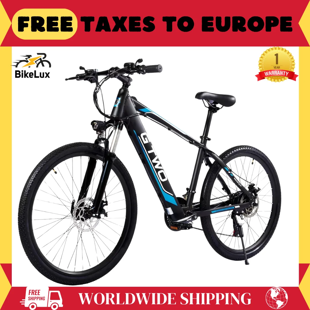 Gtwo-Vev De Montagne Eslectrique F1, 27.5 Pouces, Moteur Arriere 1000W, 48V, 15Ah, Vitesse Maximale 40Km, Frein Hydraulique
