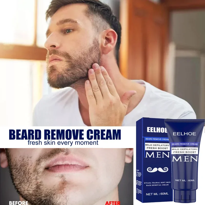 Best Professional Men Beard Hair Removal Cream Spray Inibitore Permanente Per La Rimozione Della Crescita Dei Capelli Crema Depilatoria Per Barba Deli