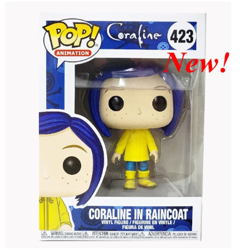 2024 Più Nuovo Arrivo Funko Pop Coraline In Impermeabile 423 # Bambole In Vinile Figure Model Toys For Christmas Birthday Decoration Gift