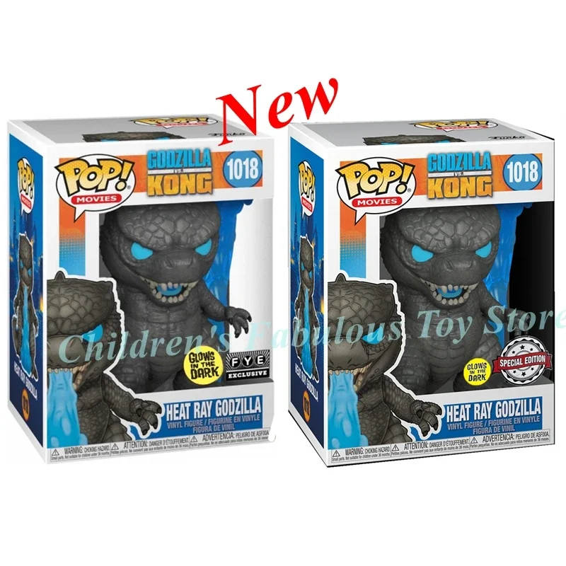 Funko Pop New Godzilla Vs Kong Series Heat Ray Goszilla #1018 Action Figure Modello Anime Collezione Pvc Giocattoli Per Regali Per Bambini