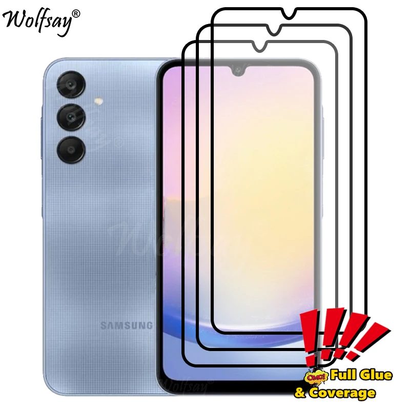 Full Cover Full Glue Screen Protector Per Samsung Galaxy A25 5G Vetro Temperato Per Samsung A25 5G Glass Per Samsung A25 5G Glass