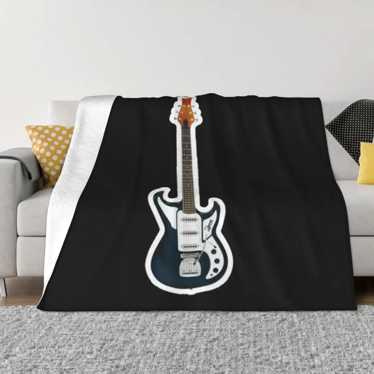 Sagome Per Chitarra-Rickenbacker Bass Una Coperta In Micro Pile Ultra-Morbida