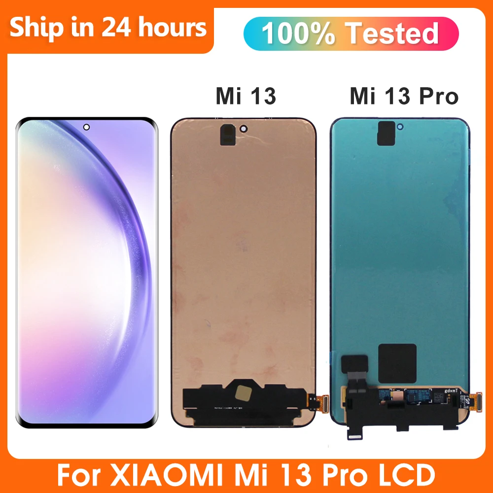 Schermo Per Xiaomi Mi 13 Display Per Xiaomi Mi 13 Pro 2210132G 2210132C Digitizer Con Cornice Supporto Impronte Digitali Per Xiaomi Mi 13