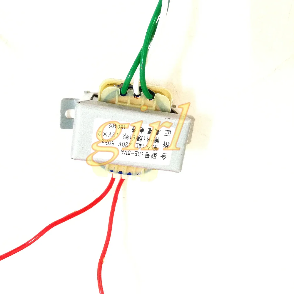 Trasformatore Di Potenza Ei4120 5W Db-5Va Da 220V A 12V X 2 Doppio 12V 12V-0-12V 0.2A