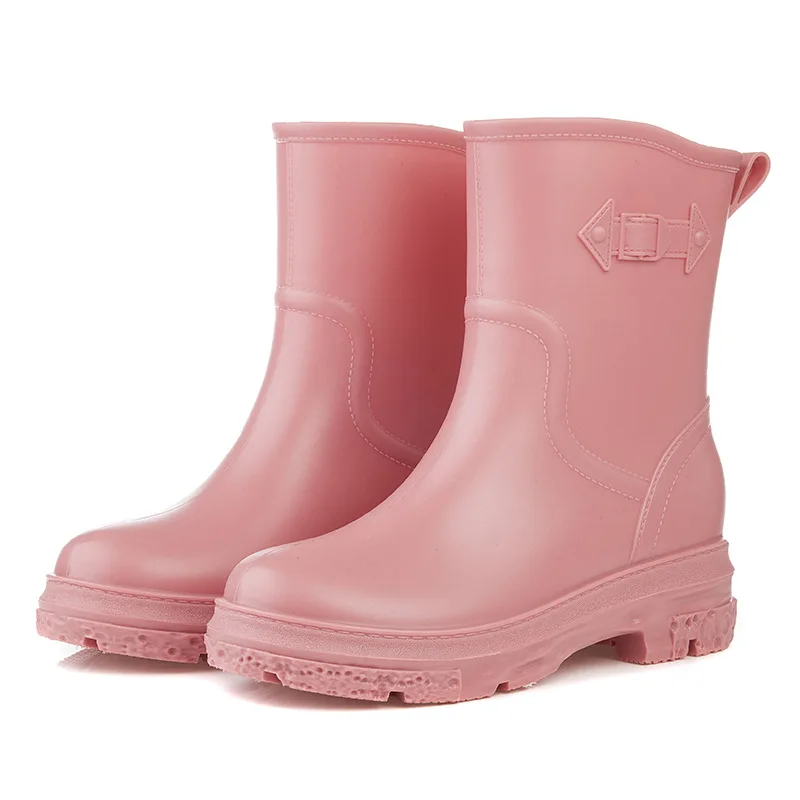 Stivali Di Gomma Per Le Donne Scarpe Impermeabili Felpe Antipioggia Stivaletti Da Lavoro Alla Caviglia Stivali Da Pioggia Da Donna Scarpe Da Cucina An