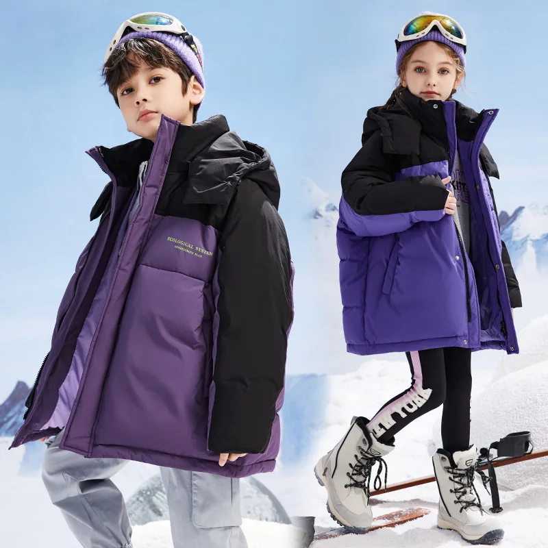 Piumino Da Bambino Nuovo Bambino Lungo 2023 Stile Straniero Bambini Inverno Caldo Piumino Per Bambini