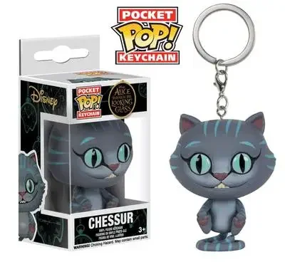 Portachiavi Funko Disney Alice Nel Paese Delle Meraviglie Cute Cheshire Cat Chessur Bobble Head Action Figure Giocattoli Da Collezione Per Regali