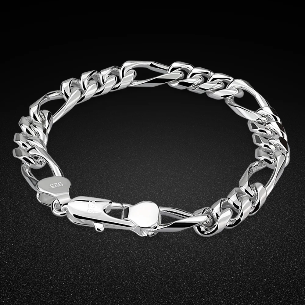 Nuovi Gioielli In Argento Da Uomo Bracciale In Argento Sterling 925 Fashion Design Bracciale In Argento Massiccio Charm Bijoux Da Uomo Regalo Di Compl