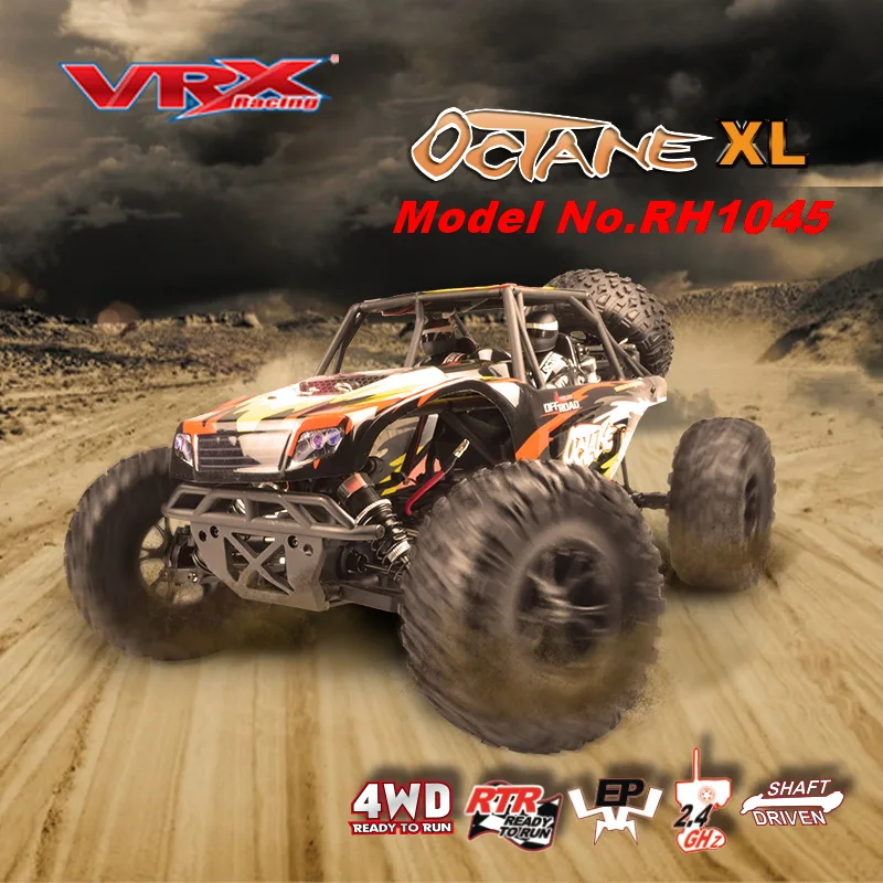 Vrx Top Rc Cars 1/10 Scale Electric Racing Car 4Wd 2.4G Off-Road Brushless Rc Truck Per Bambini