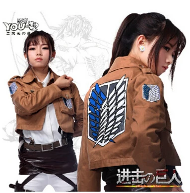 Attack On Titan Jacket Shingeki No Kyojin Jacket Legion Cosplay Costume Jacket Coat Qualsiasi Dimensione Alta Qualità Eren Levi