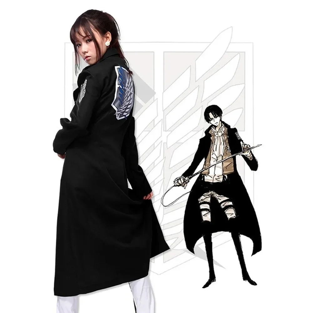 Anime Attack On Titan Costume Cosplay Costume Adulto Uomo Donna Giacca A Vento Mantello Vestiti Costume Cosplay Fantasia Attack Titan
