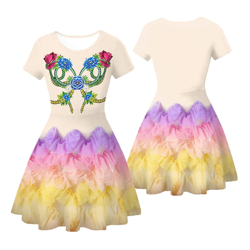 Bambini Bambini Lucy Grey Baird Costume Cosplay Ragazze Fanasia Roleplay Dress Outfit Halloween Carnival Party Travestimento Dress