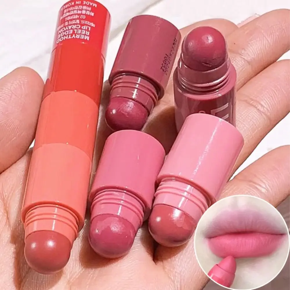 Waterproof 4 In 1 Lip Gloss Portable Antiaderente Cup Lasting Crayon Lipstick Matte Creamy Lipliner Lip Makeup