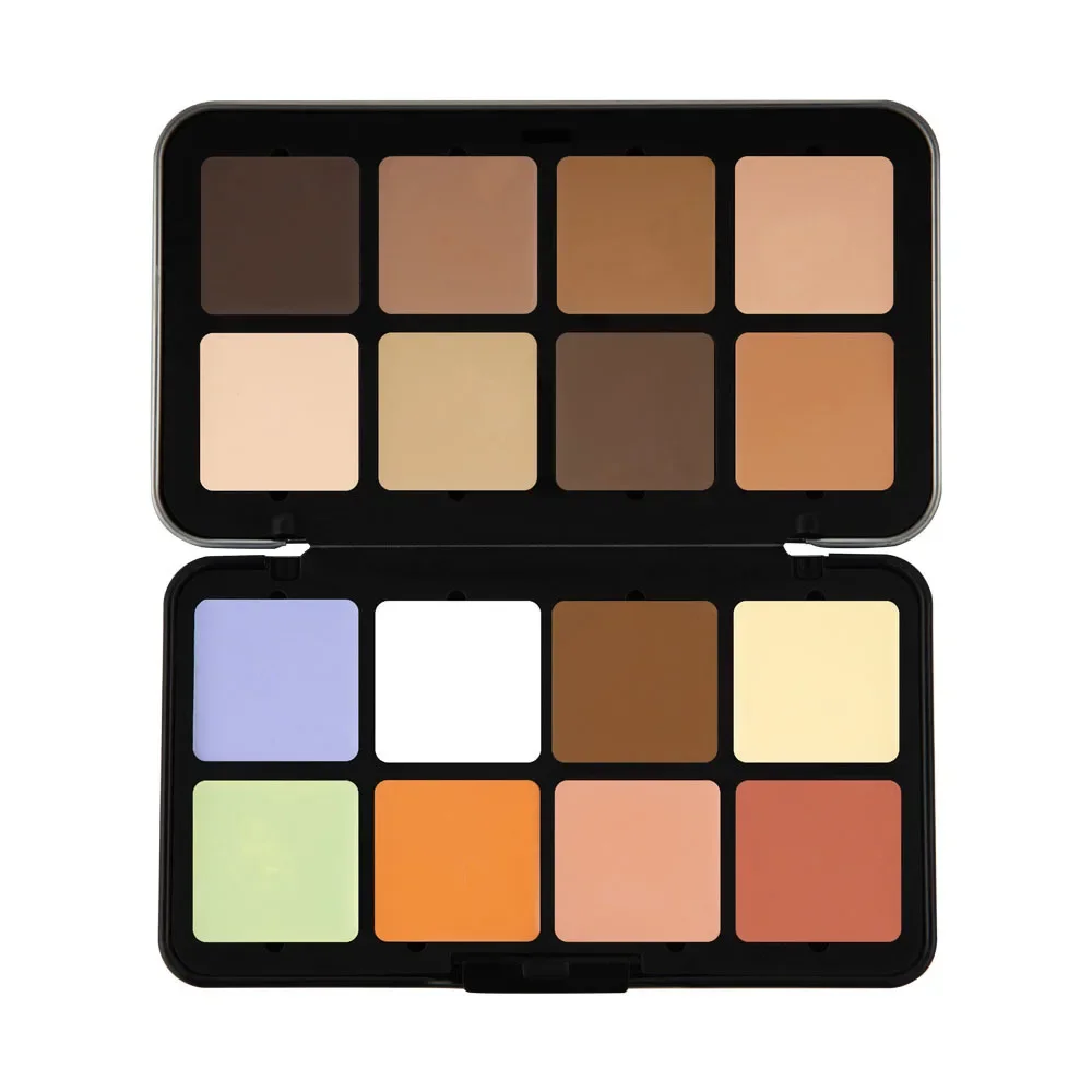 16 Colori Iron Box Creamy Blush Palette Matte Blush Cream Long Lasting Rouge Cream Fard Concealer All-In-One Makeup Palette