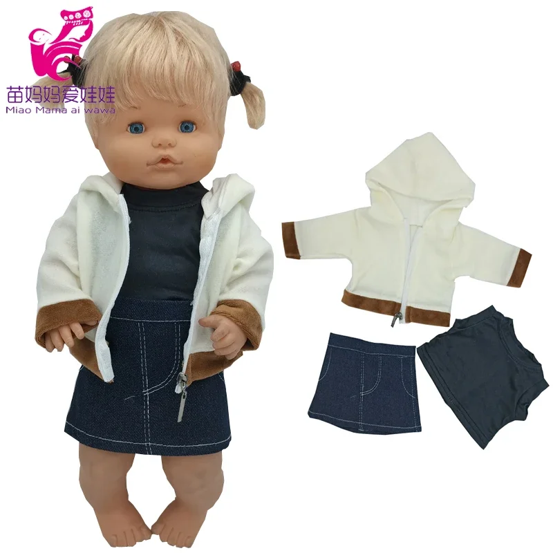Reborn Baby Doll Vestiti Giacche 16 Pollici Girl Doll Zipper Coat Giocattoli Regalo Per Bambini Indossa