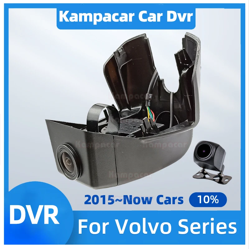 Vlv11-F 4K 2160P Car Dvr Dash Cam Camera Per Volvo Xc90 7 Posti Diesel B5 B6 T6 T8 R-Gesign Rdesign Per Volvo Xc 90 D5 R-Design For Volvo Xc90 For Vol