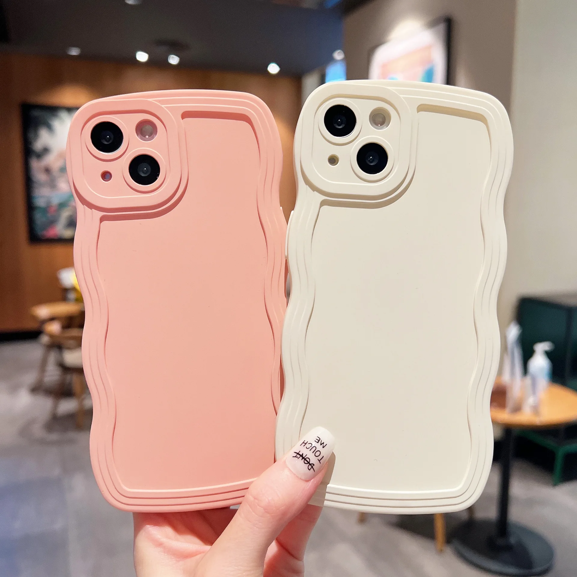 Per Iphone 14 Pro Max Custodia Big Wave Iphone 14 13 12 Semplice Resistente Alla Caduta Iphone 14 Max Premium Color Funda Iphone 13 Pro Max