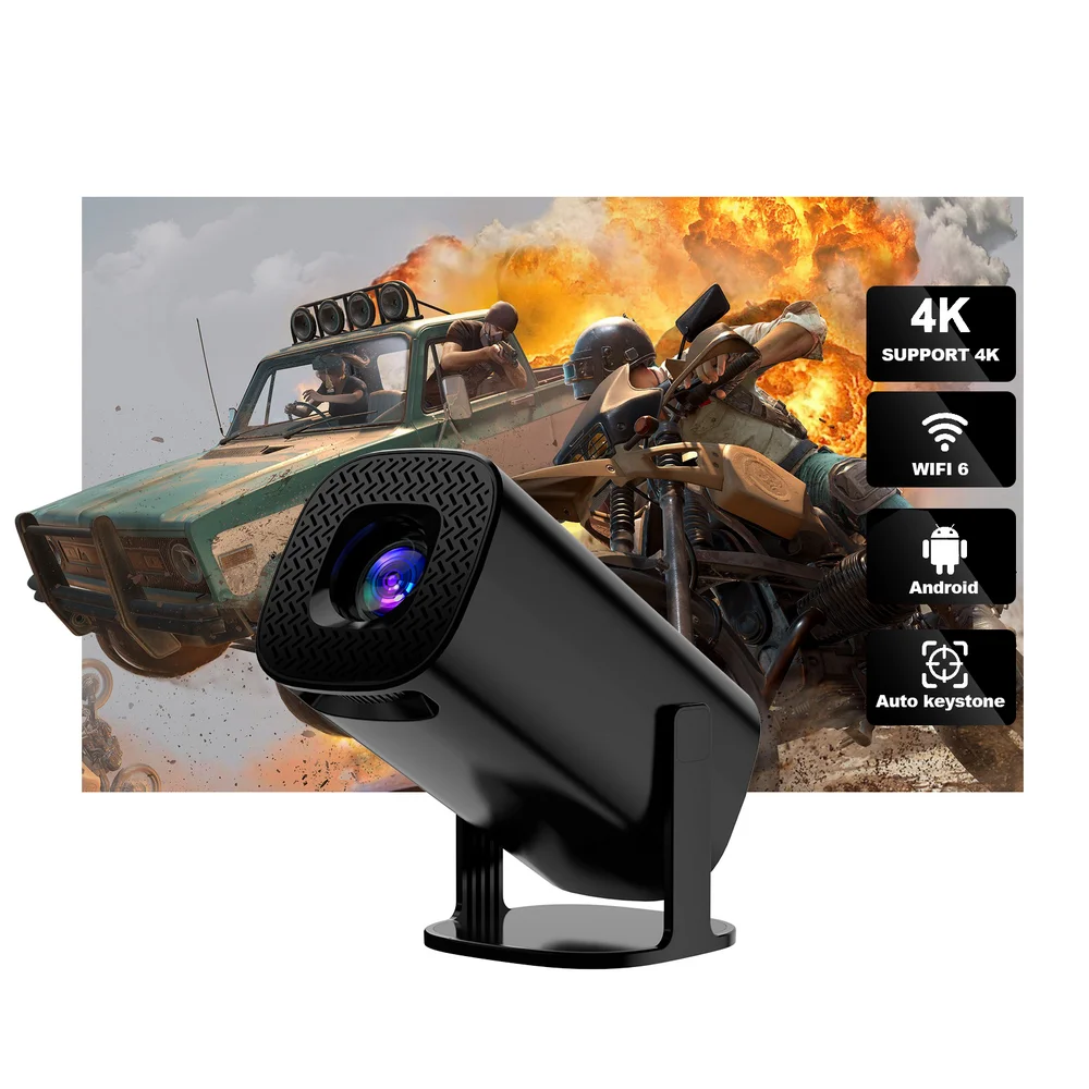 Vivicine Hy330 Portatile Android 11.0 1280X720P Hd Mini Videoproiettore Portatile, Supporto 4K Home Theater Film Proyector Beamer