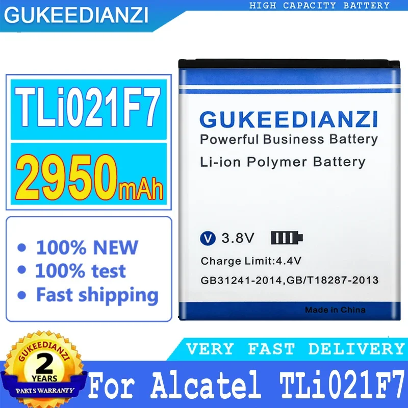 Top Gukeedianzi Batteria Di Ricambio 2950Mah Per Batterie Alcatel Muslimex Big Power Bateria + Numero Di Tracciamento