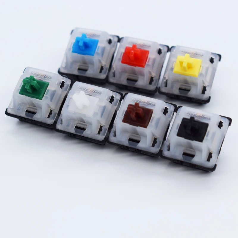 Interruttori Gateron Top Latteo Nero Inferiore Giallo Nero Interruttori Per Tastiera Meccanica Interruttore Tastiera A 5 Pin