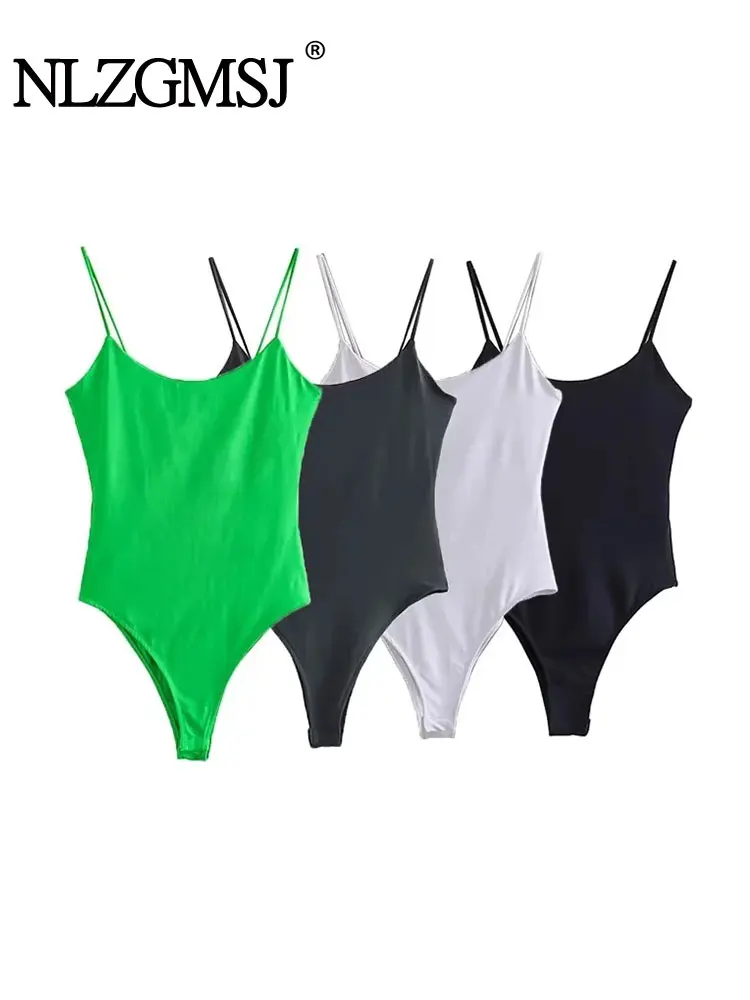 Muslimex Traf 2023 Pagliaccetti Donna Bretella Slim Stile Minimalista Senza Maniche Tuta Pagliaccetti Da Festa Femminile