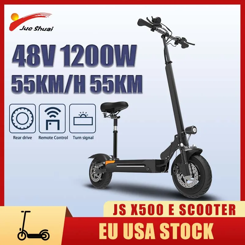 E Scooter 48V 1200W Motore 13Ah Batteria 55 Km/H Velocità Scooter Elettrico Con Sedile Spedizione Gratuita Trottinette Electrique