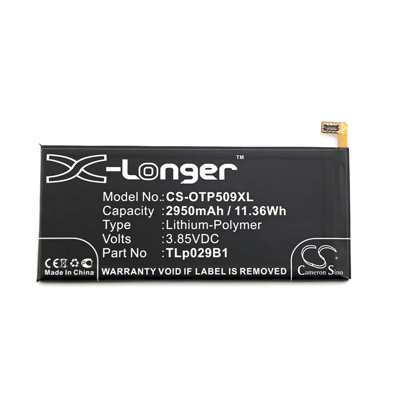 Cameronsino Per Alcatel Fl02 Flash Plus 2 Flash Plus Ii Pop 4S Lte Lustro Plus Per Vodafone Intelligente Ultra 7 Vfd 700 Batteria