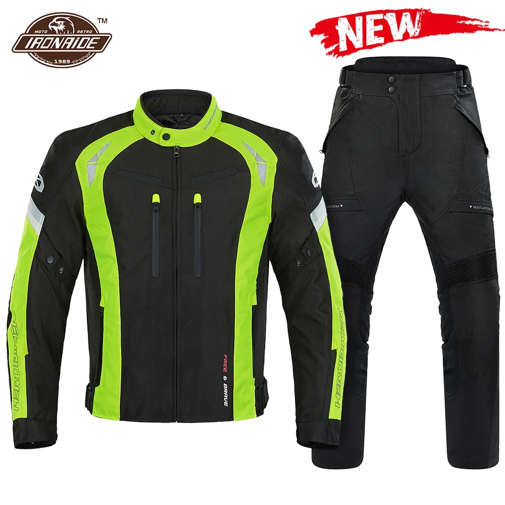 2024 Giacca Da Moto Da Uomo Impermeabile Chaqueta Moto Indossabile Da Corsa Protezione Moto Tuta Da Motocross Con Fodera