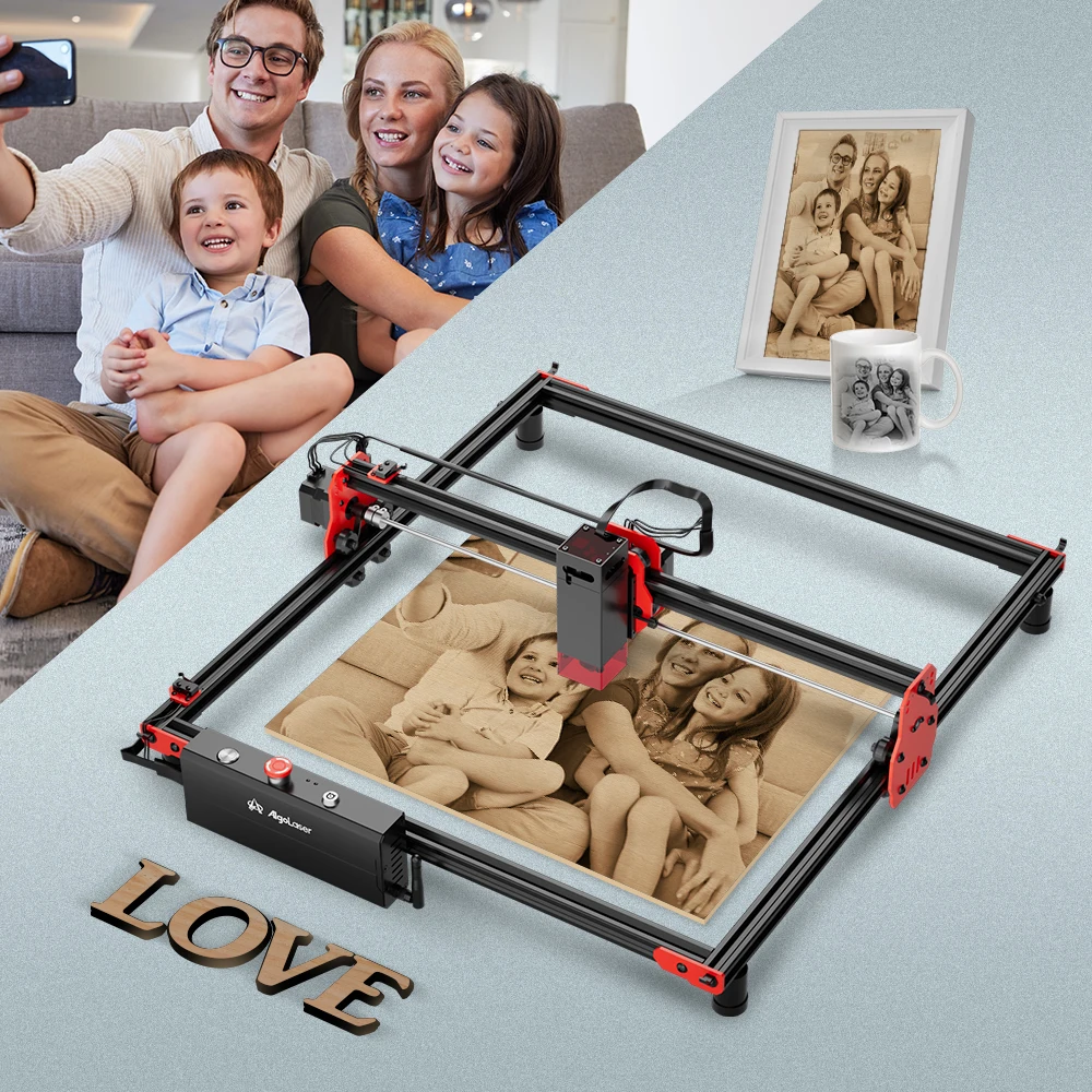 Algolaser Kit Fai Da Te Off-Line Control Incisore Laser Telefono 40*40Cm Tavolo Lavorazione Del Legno Incisione Macchina Da Taglio Metallo Vetrocerami