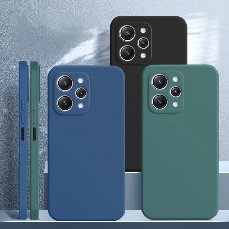 Per Xiaomi Redmi 12 Custodia Xiaomi Redmi 12 Cover Case Antiurto Tpu Silicone Liquido Cover Posteriore Protettiva Per Telefono Xiaomi Redmi 12