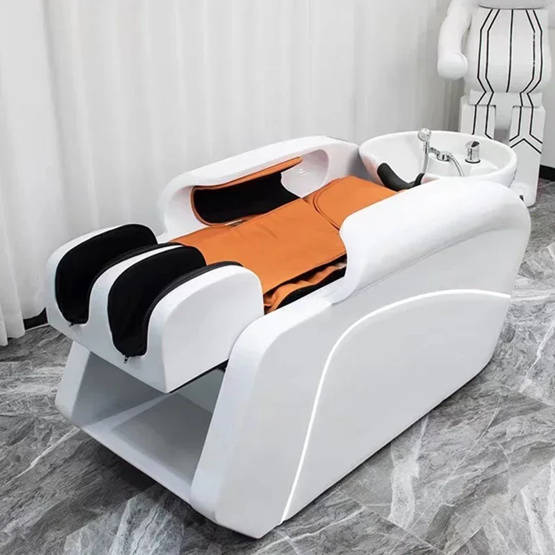 Massaggio Di Lusso Shampo Chair Lighting Smart Artefatto Lounge Head Spa Hair Wash Bed Ergonomia Lettino Massaggio Furniture Mq50Xf