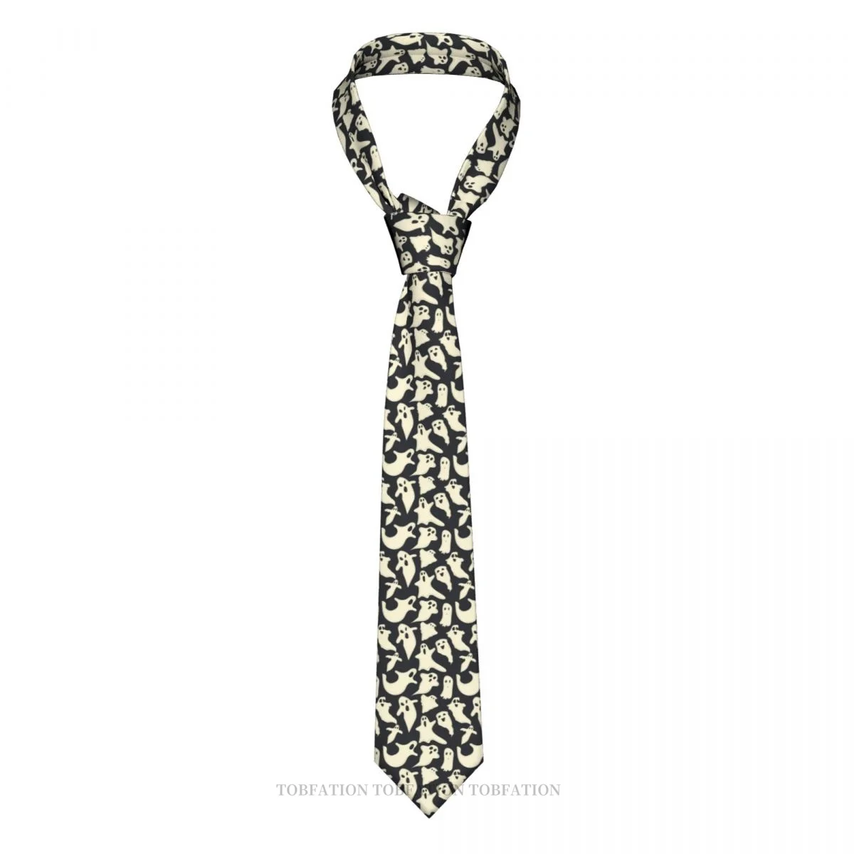 Fantasma Fantasma Fantasma Fantasma Misterioso Fantasma Halloween Dolcetto O Scherzetto Classico Uomo Stampato Poliestere 8Cm Accessorio Cravatta