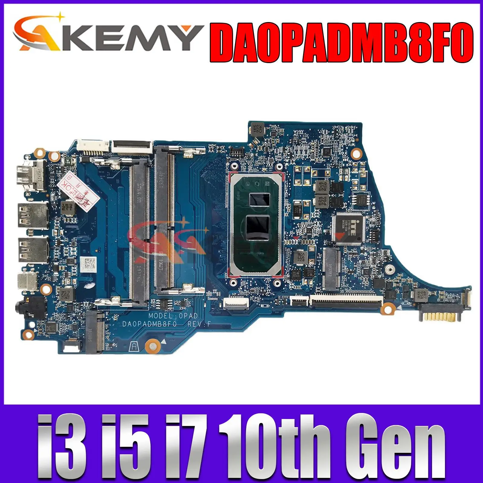 Per La Scheda Madre Del Computer Portatile Hp 14-Dq 14S-Dq Tpn-Q221 Con Scheda Madre I3 I5 I7 Cpu Di Decima Generazione 14-Dq Muslimate