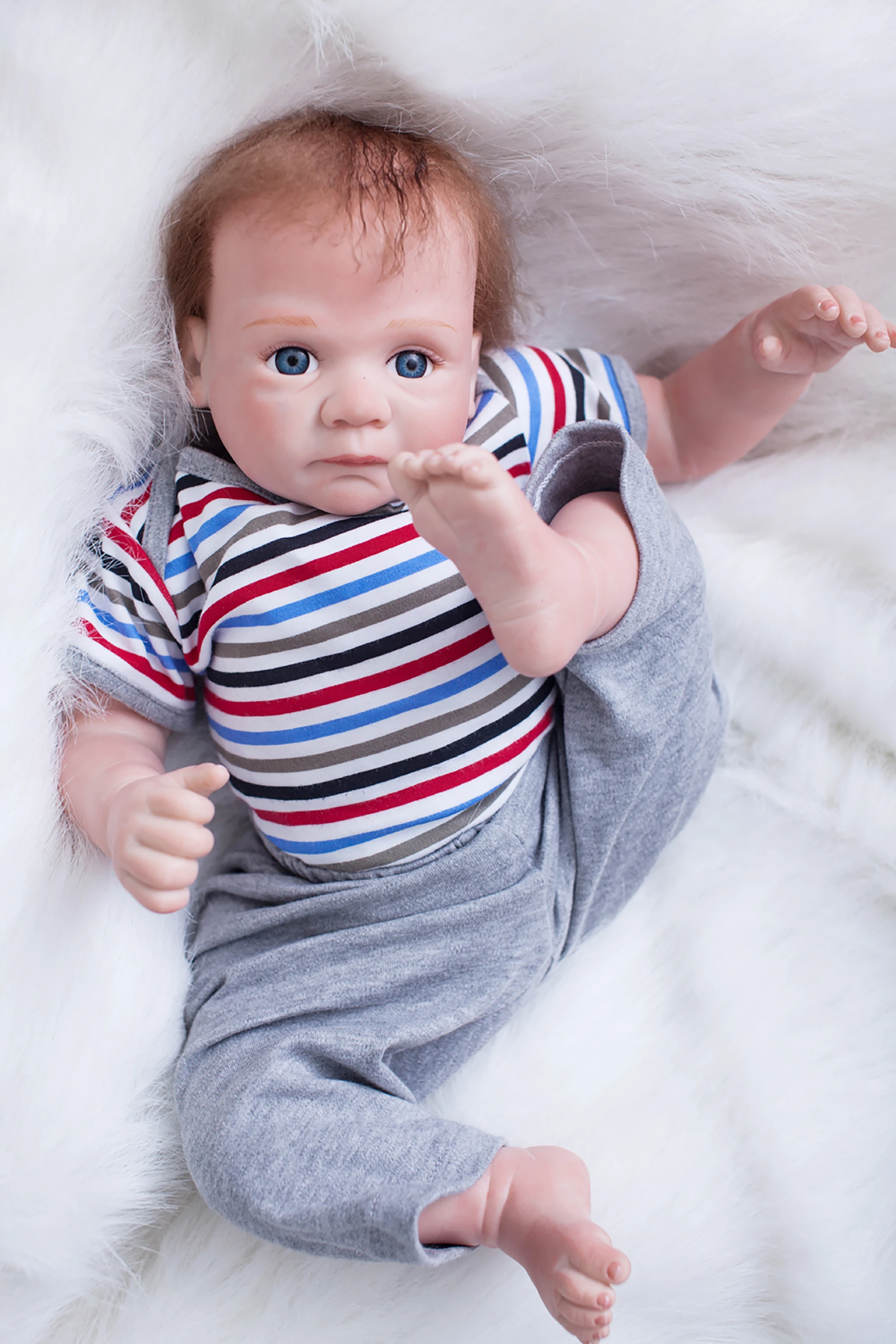 Aww! Reborn Doll Toddler Boy 20 "Baby Newborn Boneca Renascida Life Like Bebe Realistic Berenguer Di Otarddoll