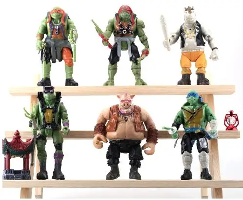 6 Pz/Set Tmnt Ninja Turtles Action Figure Modello Mobile Giocattoli 15Cm