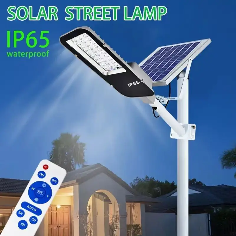 200W Led Lampioni Solari 6000K Ip65 Impermeabili Illuminazione Stradale Solare Esterna Lampade Solari Telecomando