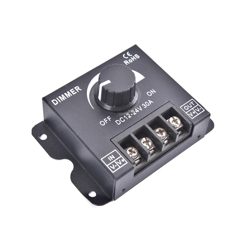 Dc 12V 24V Led Dimmer Switch 30A 360W Regolatore Di Tensione Controller Regolabile Per Led Strip Light Lamp Led Dimmer Dimmer