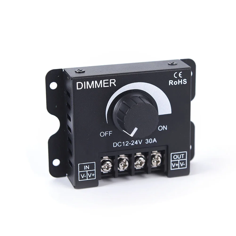 Dc 12V 24V Led Dimmer Switch 30A 360W Regolatore Di Tensione Controller Regolabile Per Led Strip Light Lamp Led Dimmer Dimmer