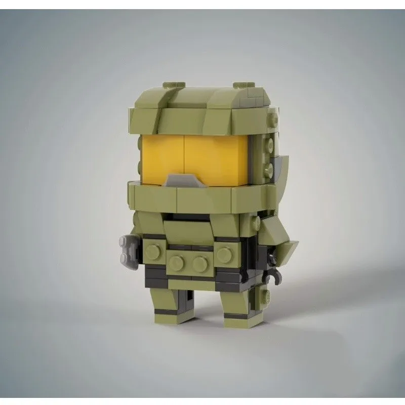 New Halo Master Chief Brickheadz Building Blocks Action Figure Toys