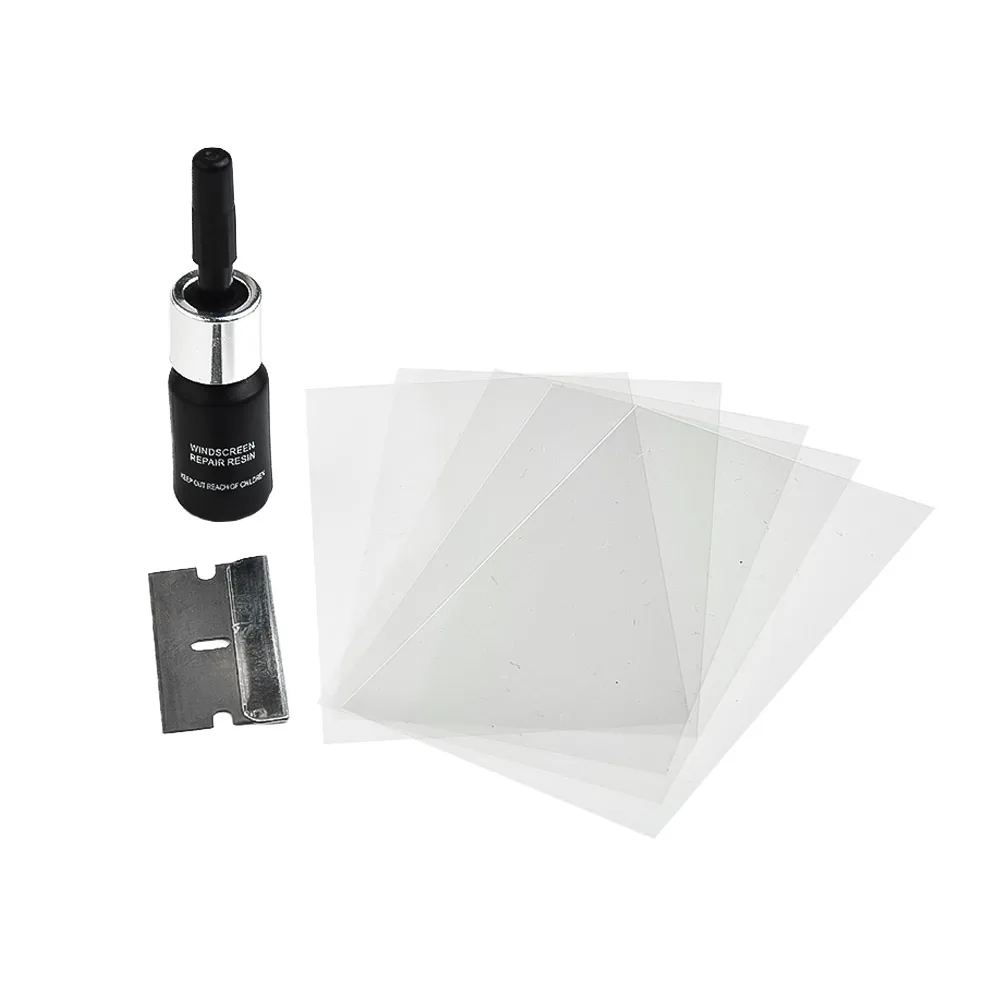 1 Set Kit In Resina Per Riparazione Vetro Fai Da Te Strumento Per La Riparazione Del Parabrezza Dell'Auto Strumenti Per La Riparazione Della Finestra 