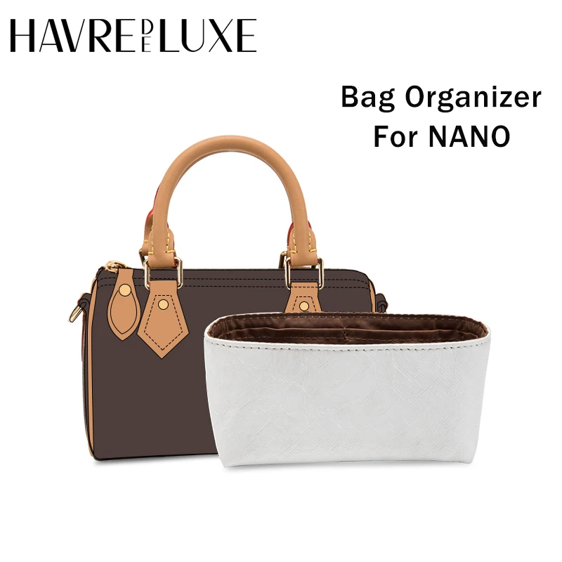 Havredeluxe Bag Organizer Per Lv New Nano Speedy Bag Custodia Ultraleggera Borsa Portaoggetti Scomparto Centrale