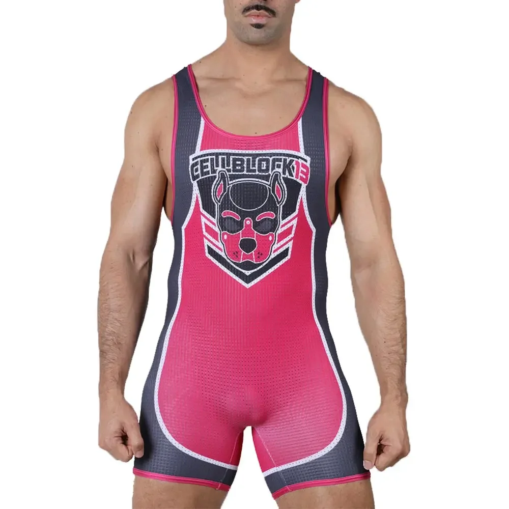 Traje De Lucha Libre Sin Mangas Para Hombre, Mono Profesional De Competitive De Entrenamiento, Traje De Lucha Libre De Alta Elas