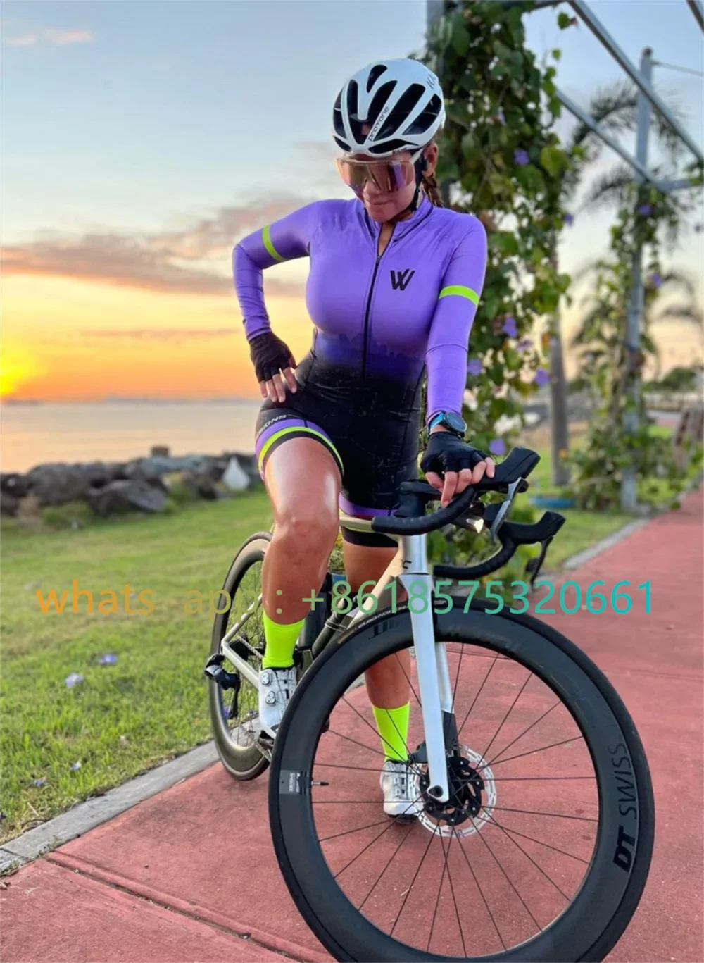 Macaquinho-Mono De Ciclismo Para Mujer, Vestido De Manga Larga, Estilo Lama, Envio Gratis, Brasil, 2023