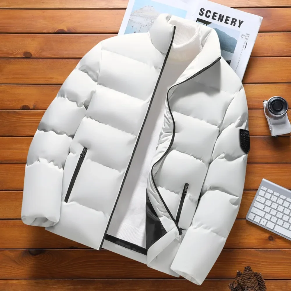 Giacca Parka Con Colletto Alla Coreana Uomo Autunno Inverno Giacche Imbottite In Cotone Abbigliamento Moda Uomo 2023 Tendenze Nuova Giacca Imbottita