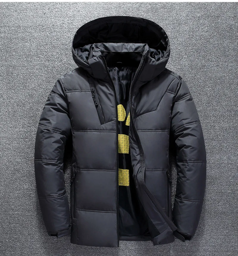 Giacca Invernale Da Uomo Calda Cappotto Casual Autunno Piumino Cappello Spesso Anatra Bianca Parka Piumino Invernale Da Uomo Con Cappuccio 3Xl 4Xl
