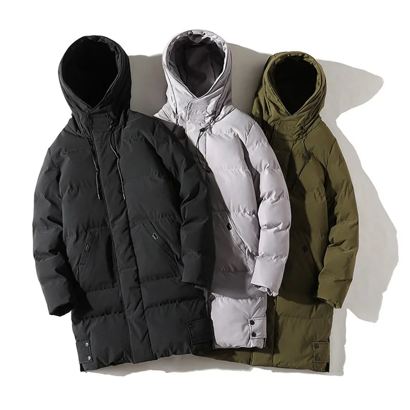 Giacca Da Uomo Parka Giacca Lunga Invernale Parka Imbottito In Cotone Piumino Da Esterno Soprabito Uomo Cappotto Spesso E Caldo Moda Uomo